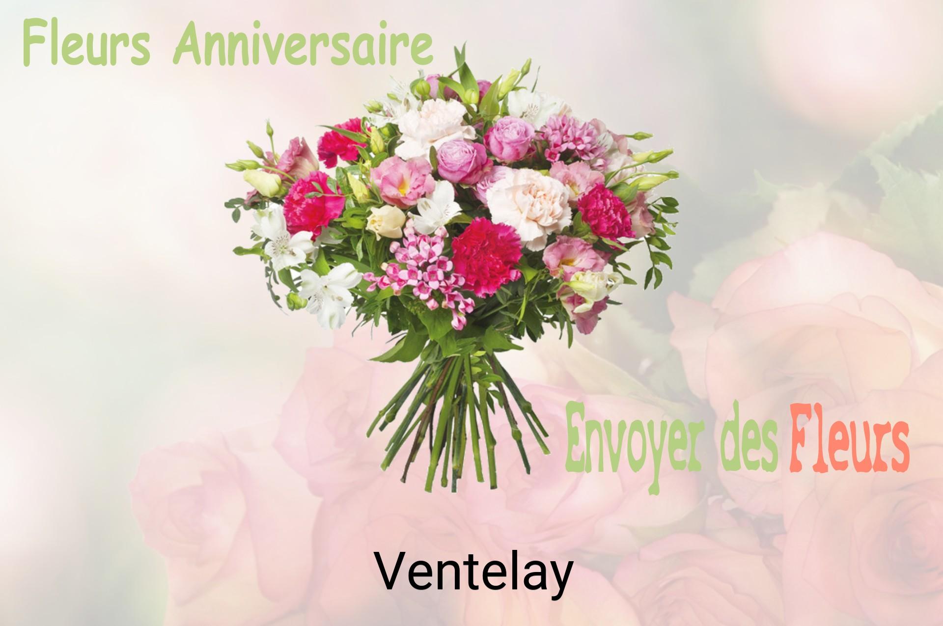 Bouquet de fleurs d’anniversaire livré à Ventelay