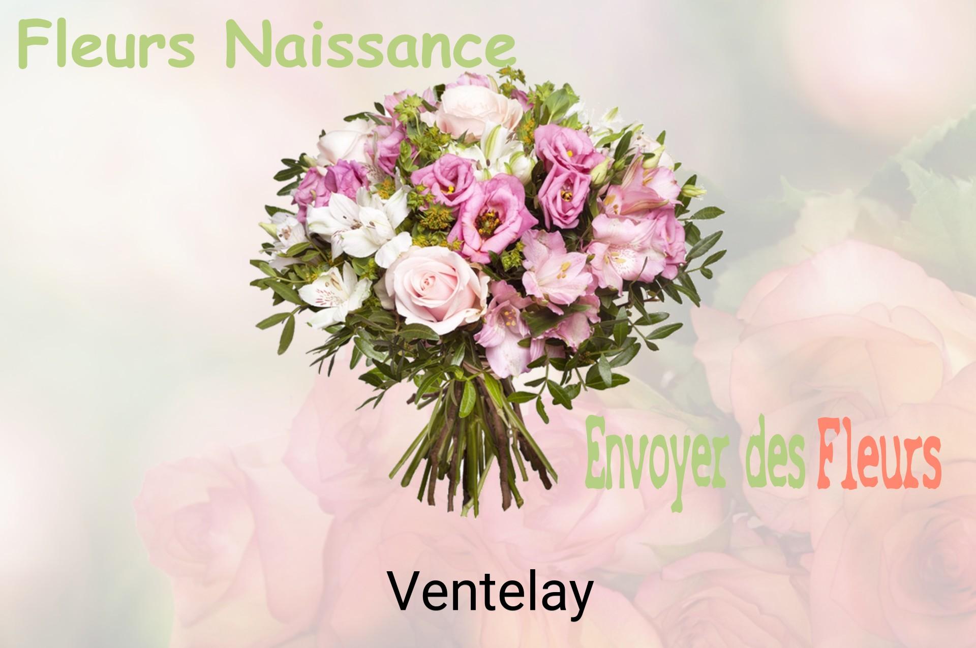 Bouquet de fleurs de naissance livré à Ventelay